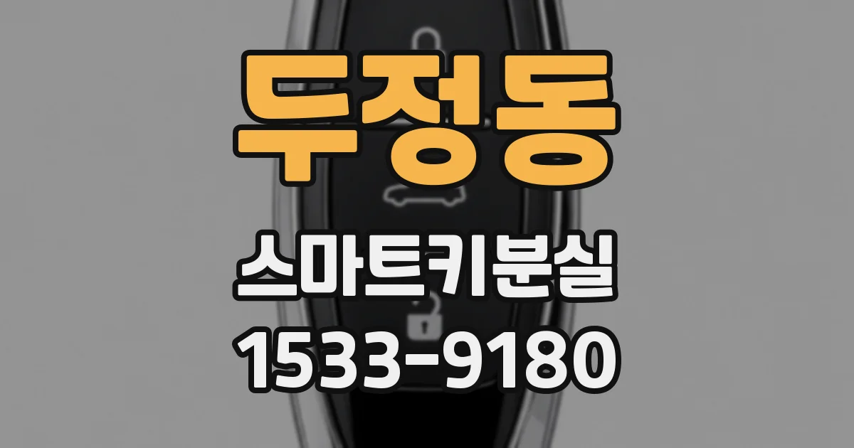 두정동 스마트키분실