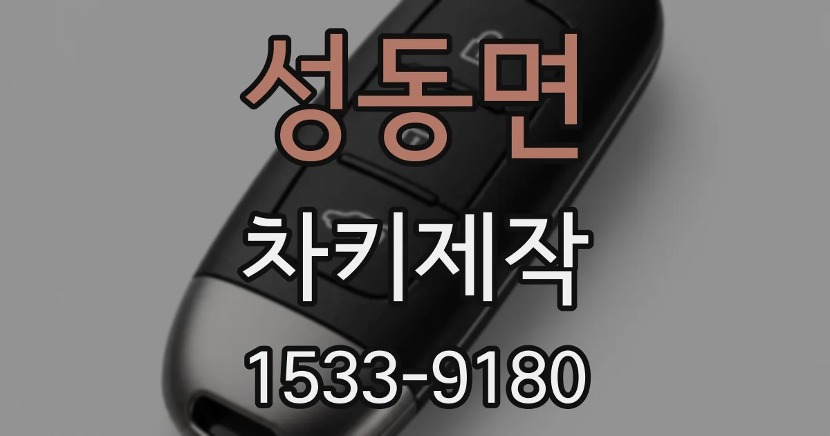 성동면 차키제작