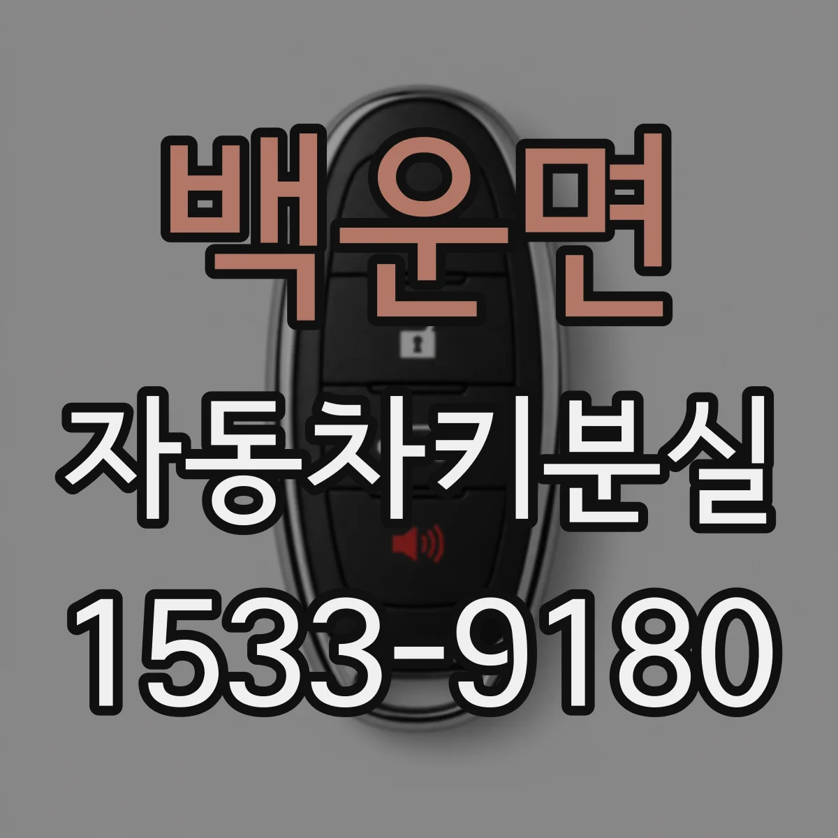 백운면 자동차키분실