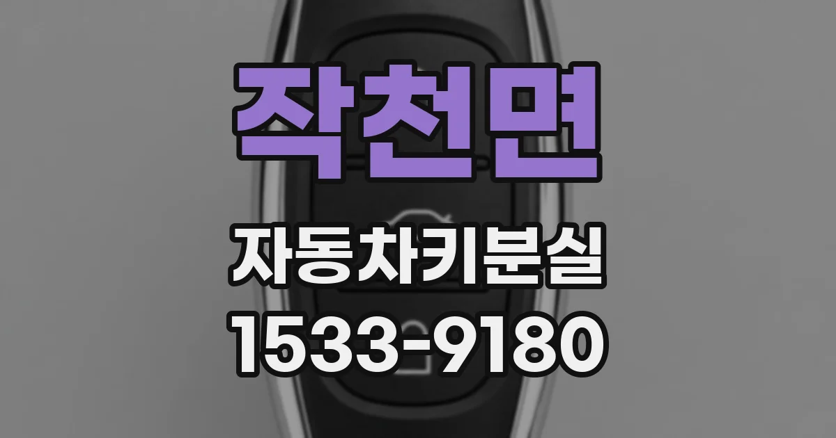 작천면 자동차키분실