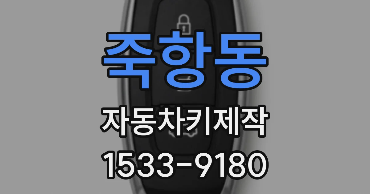 죽항동 자동차키제작