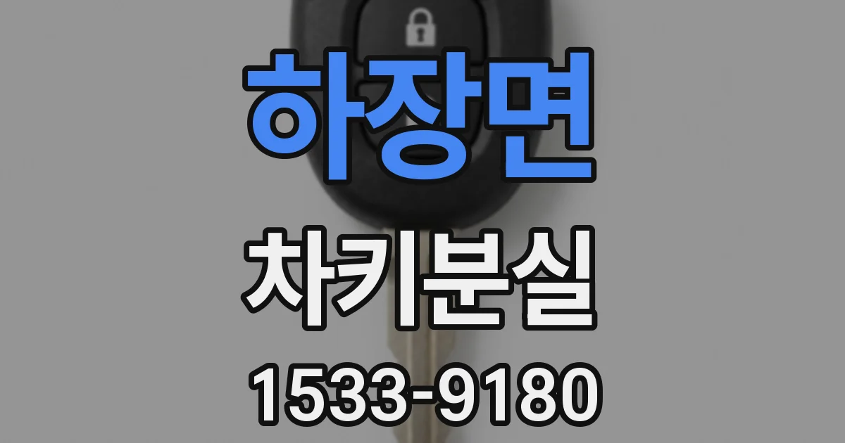 하장면 차키분실