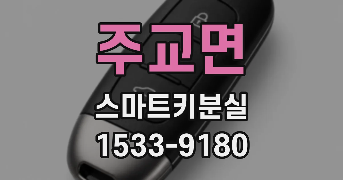 주교면 스마트키분실