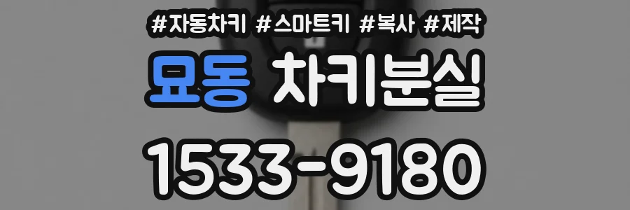 묘동 차키분실