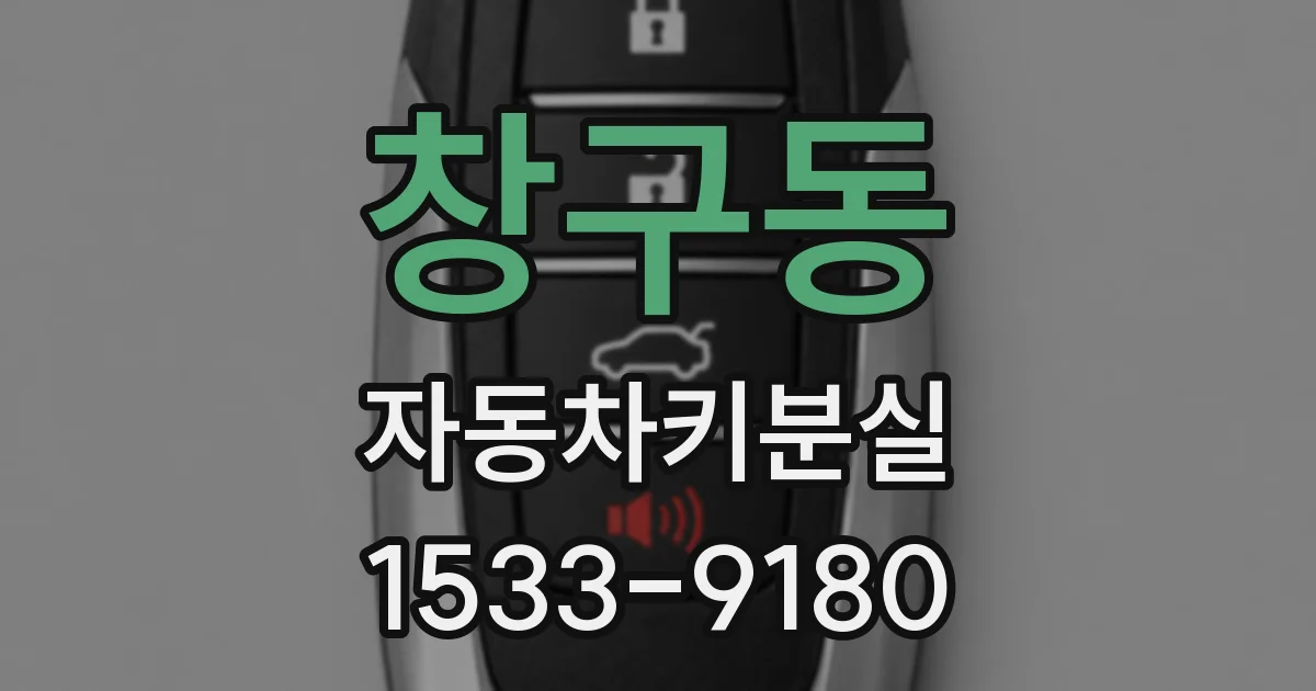 창구동 자동차키분실