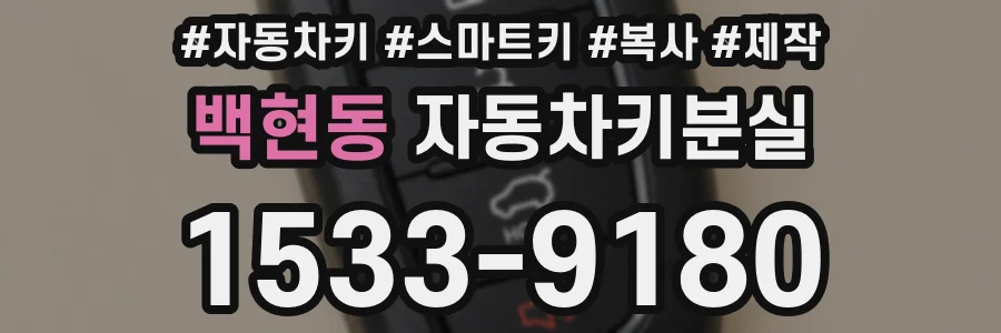 백현동 자동차키분실