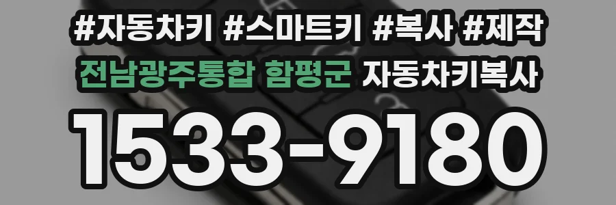 전남광주통합 함평군 자동차키복사