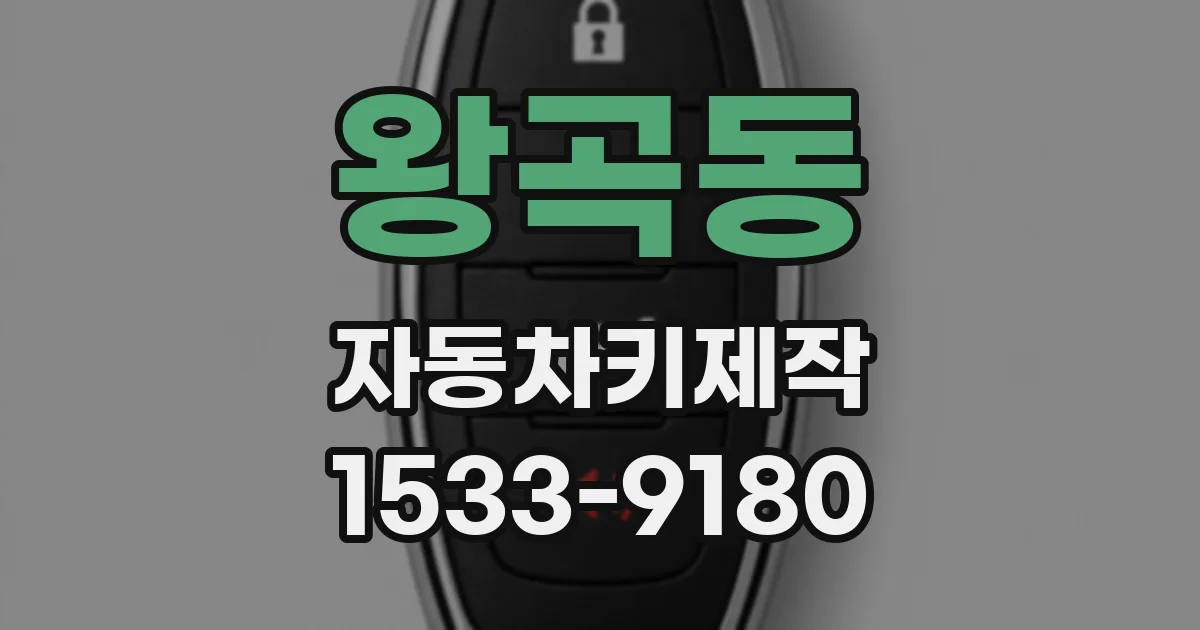 왕곡동 자동차키제작