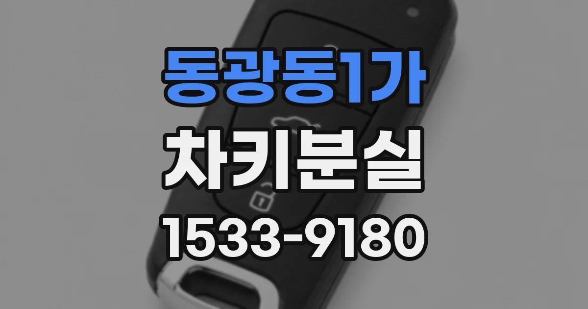 동광동1가 차키분실