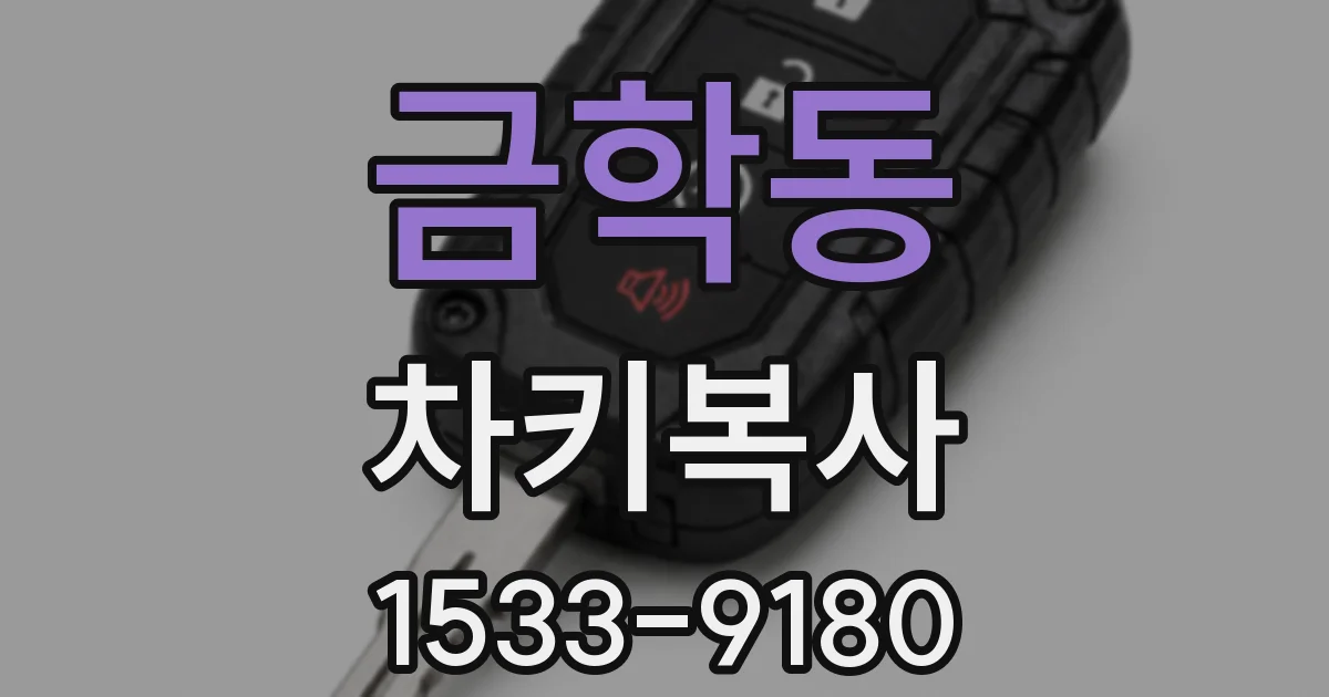 금학동 차키복사