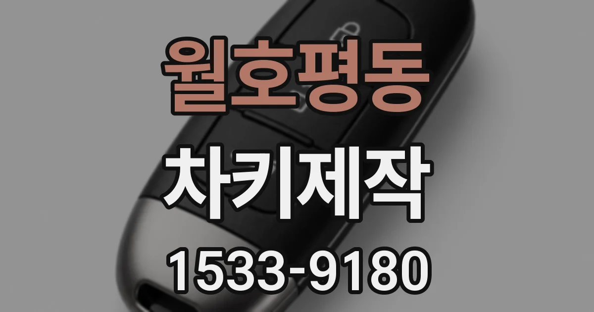 월호평동 차키제작