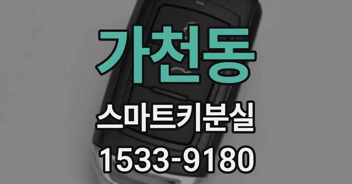 가천동 스마트키분실