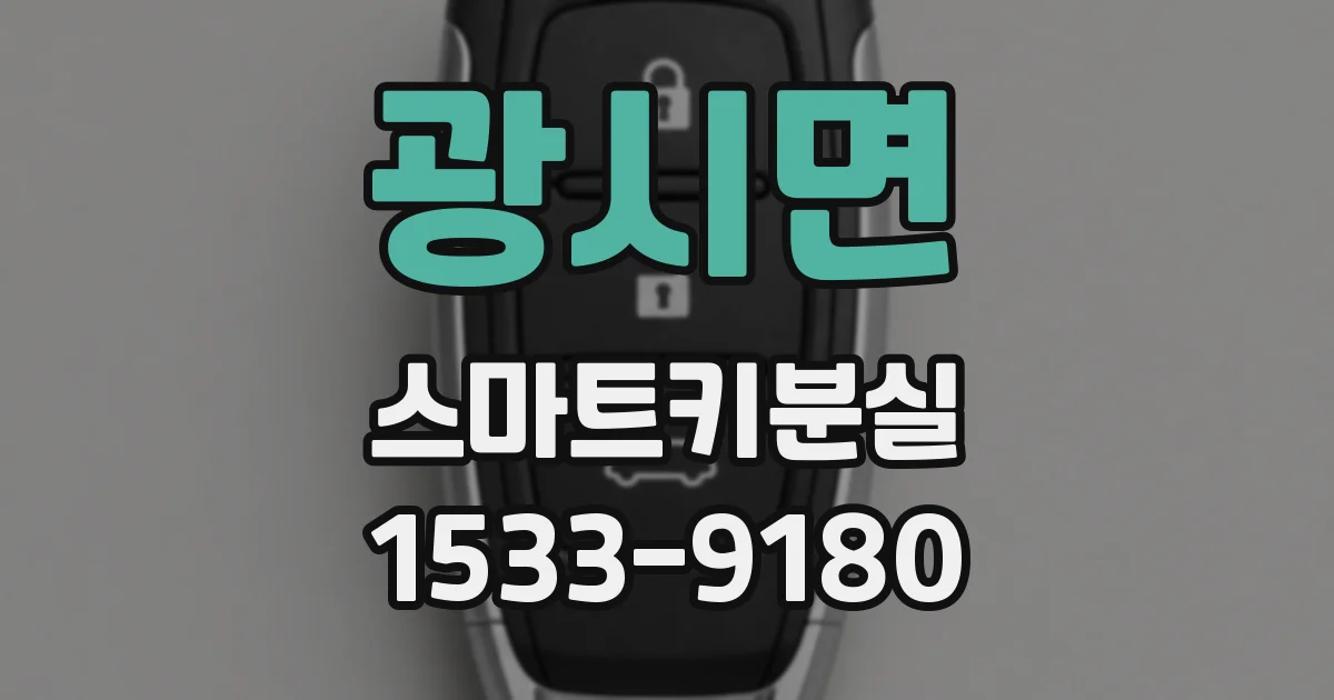 광시면 스마트키분실