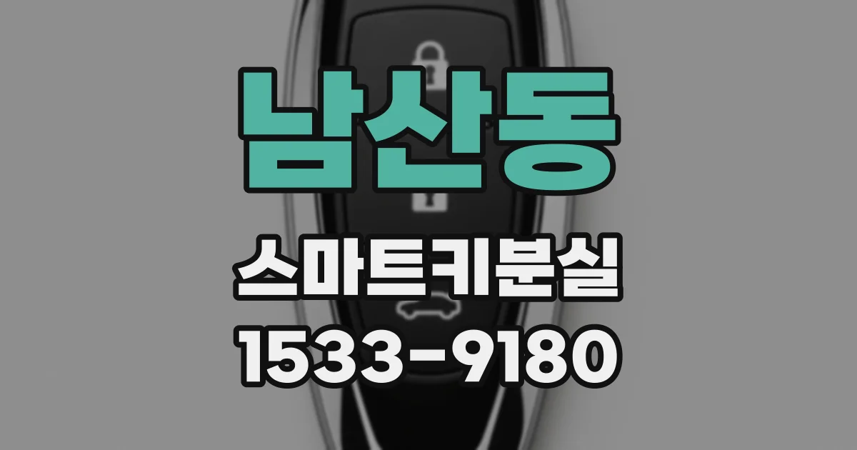남산동 스마트키분실