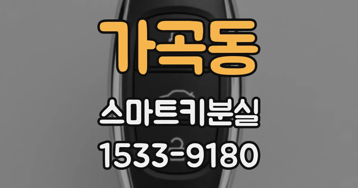 가곡동 스마트키분실
