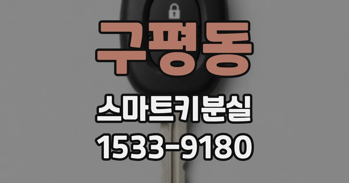 구평동 스마트키분실