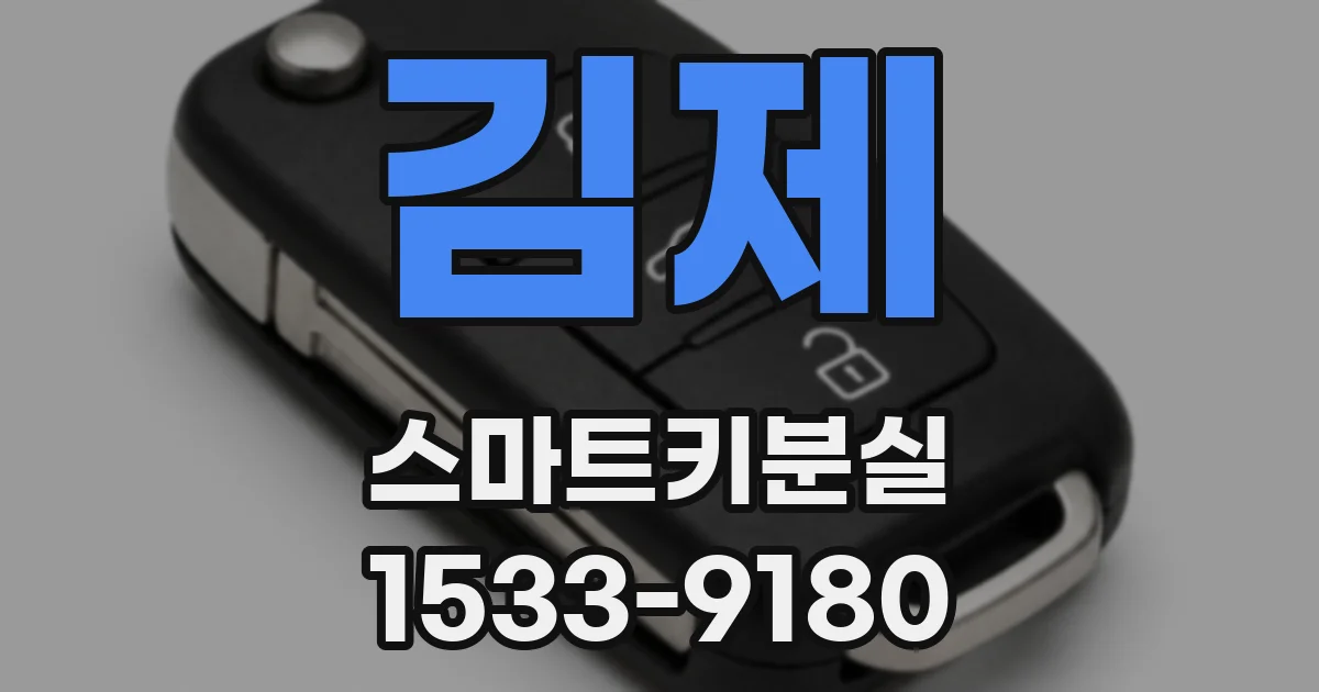 김제 스마트키분실