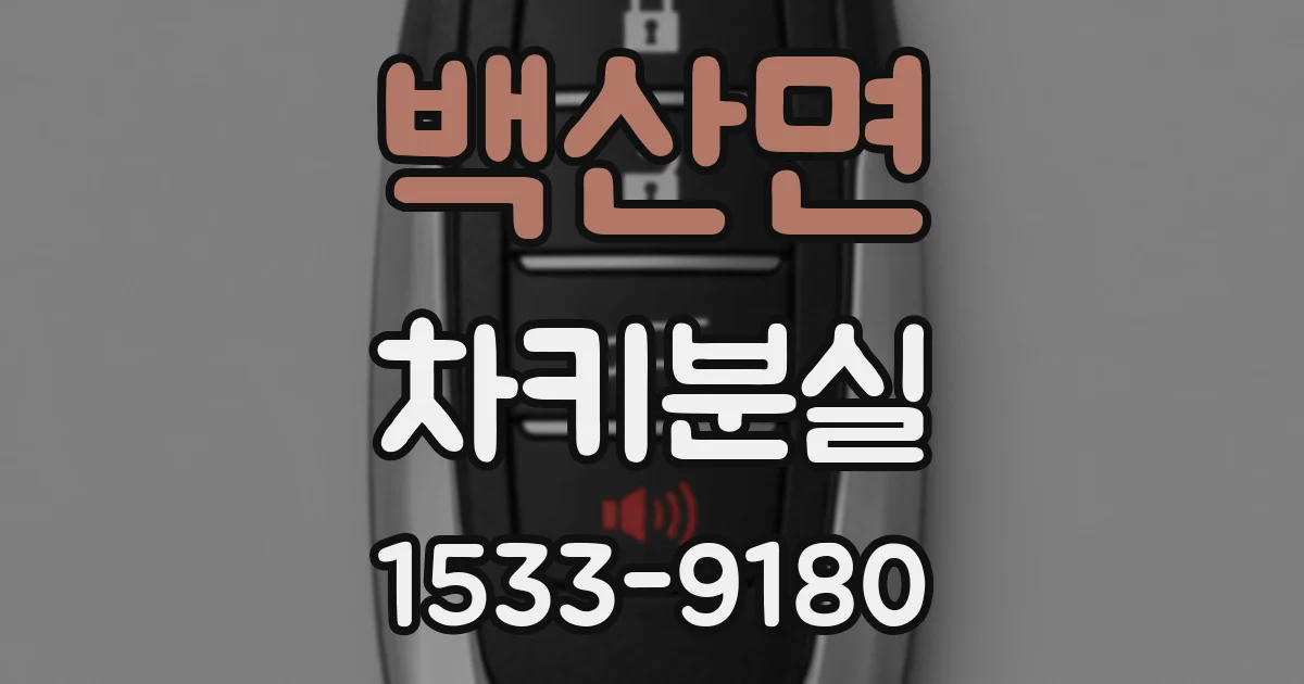 백산면 차키분실