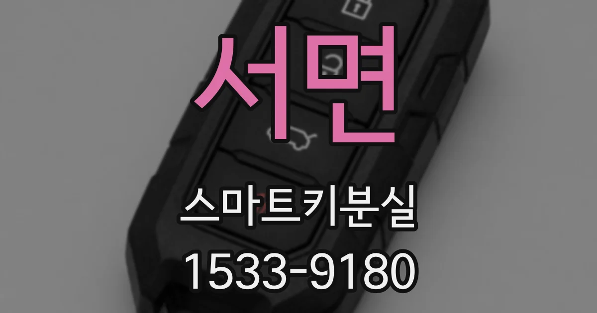 서면 스마트키분실