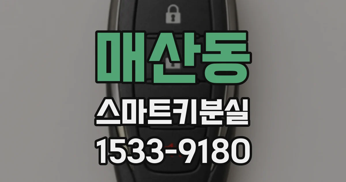 매산동 스마트키분실