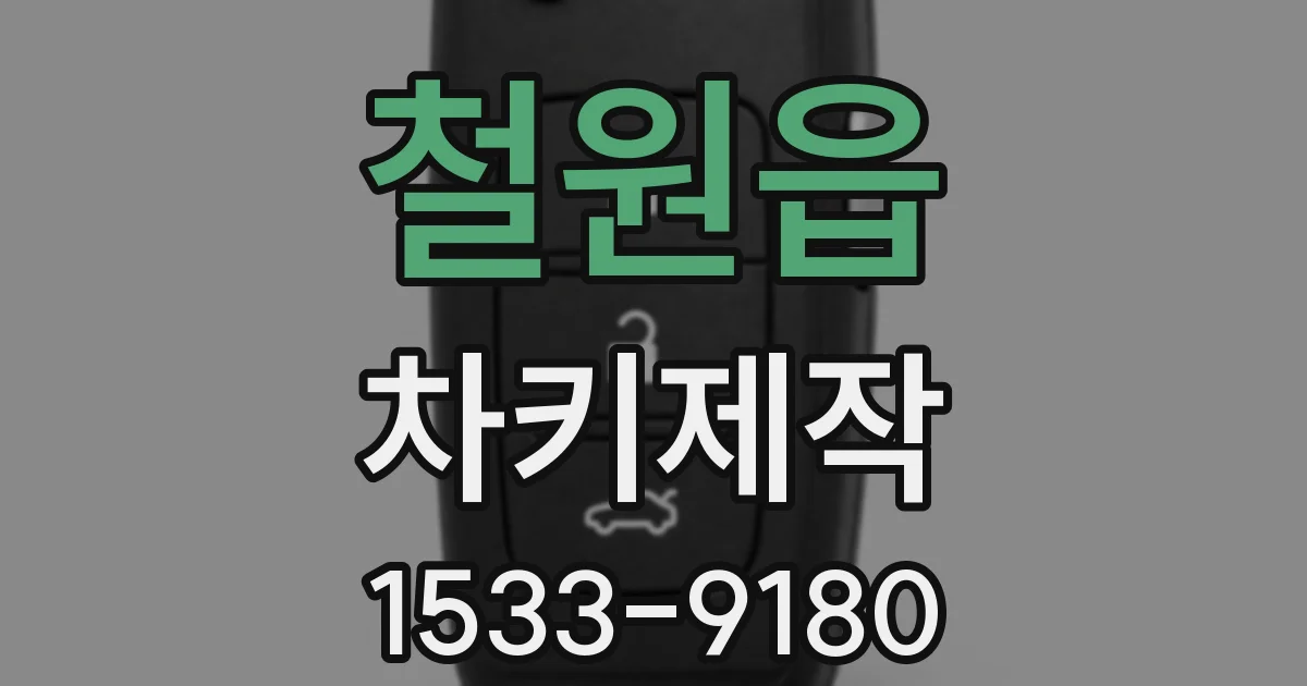 철원읍 차키제작