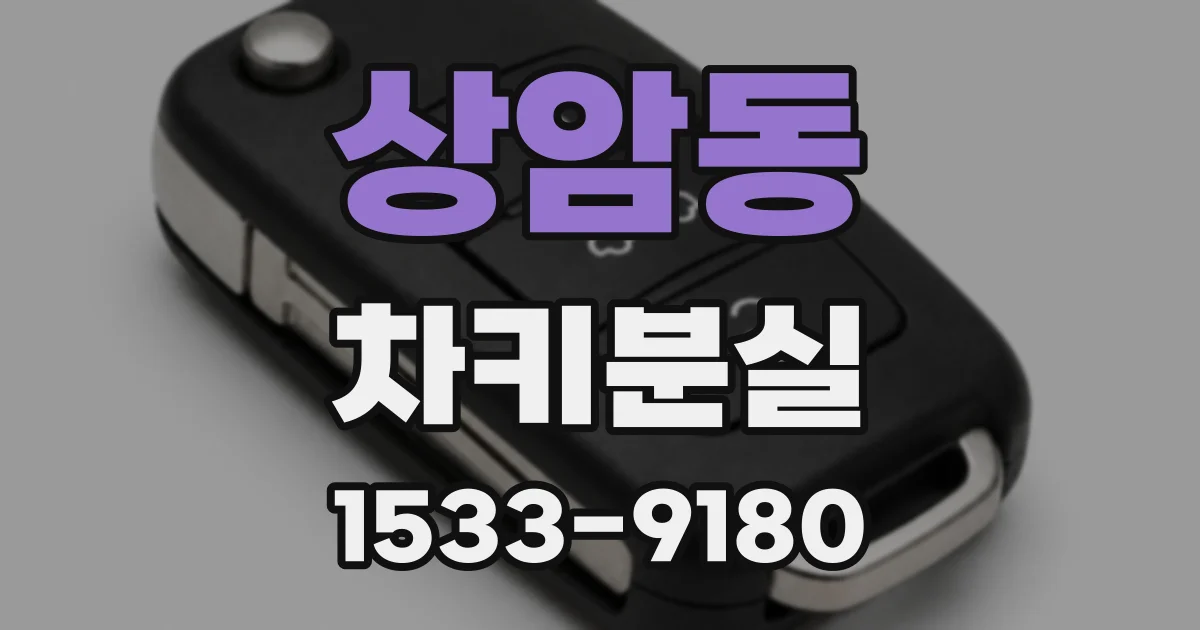상암동 차키분실