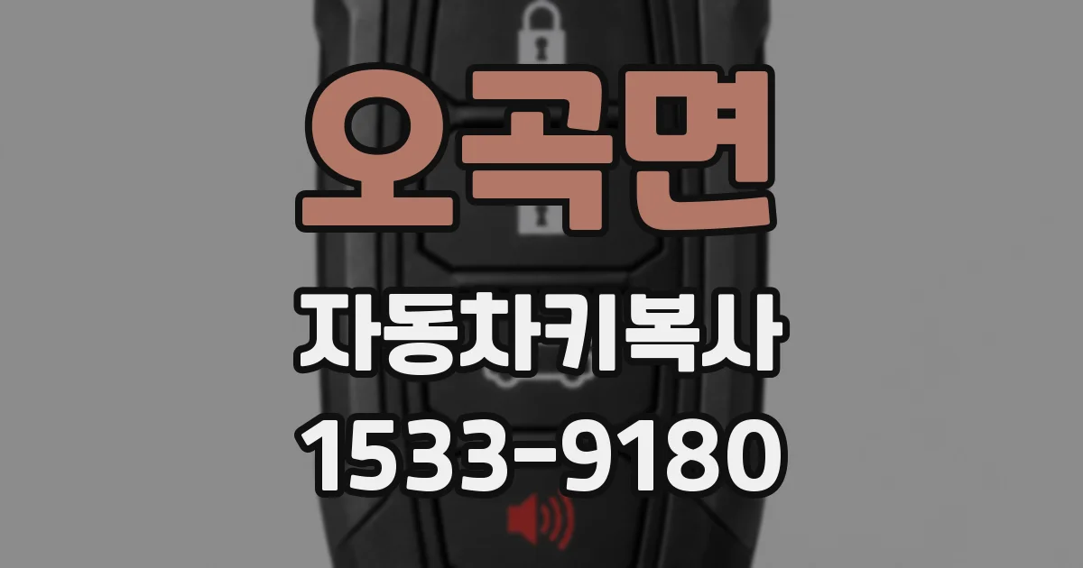 오곡면 자동차키복사