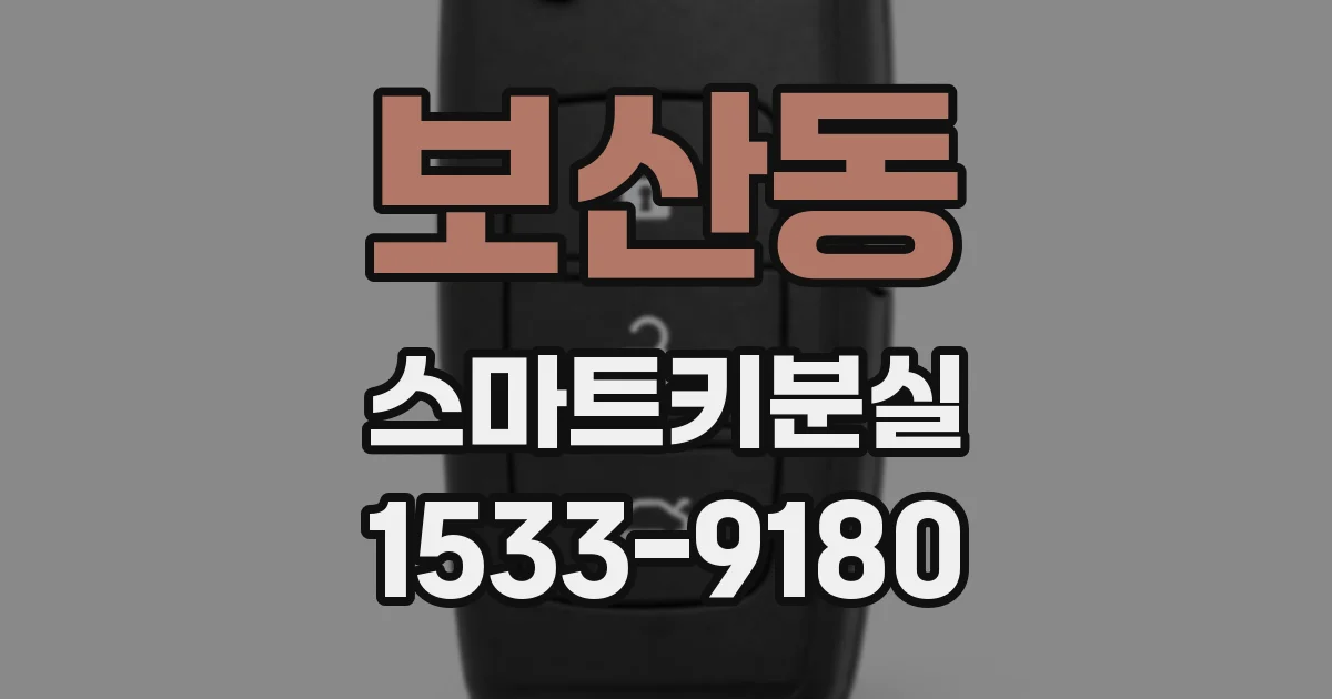 보산동 스마트키분실