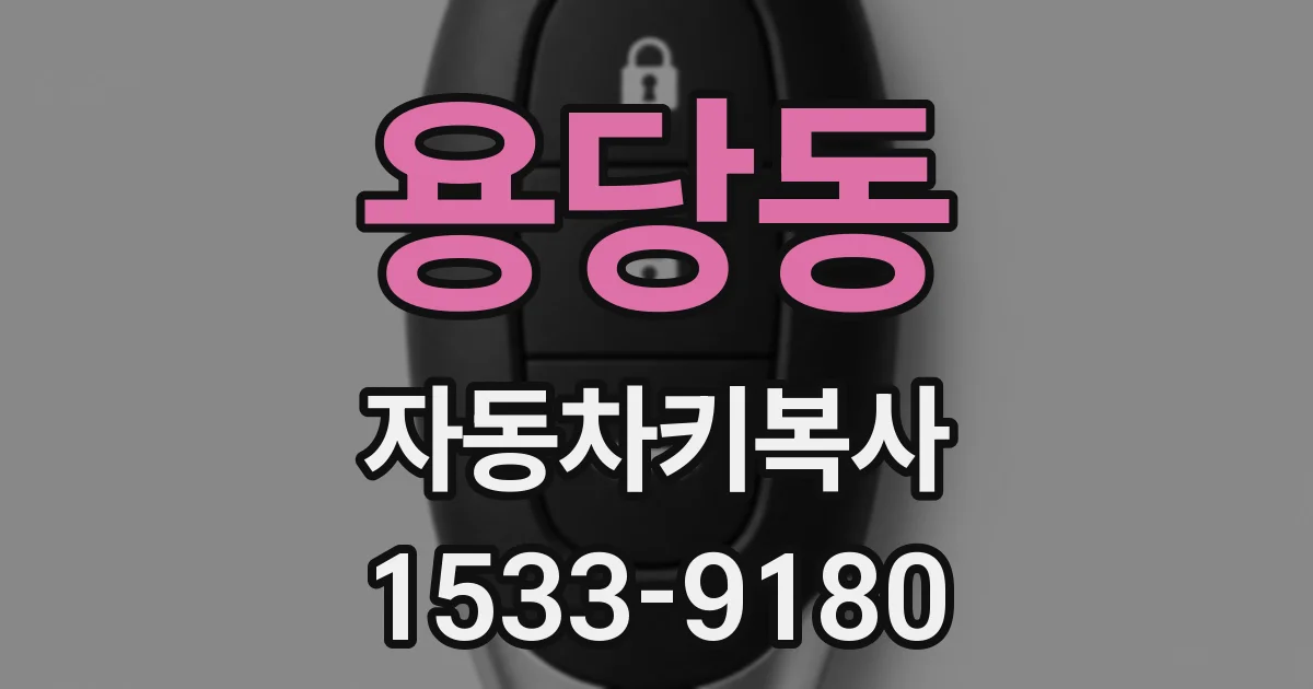 용당동 자동차키복사