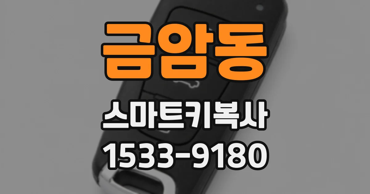 금암동 스마트키복사