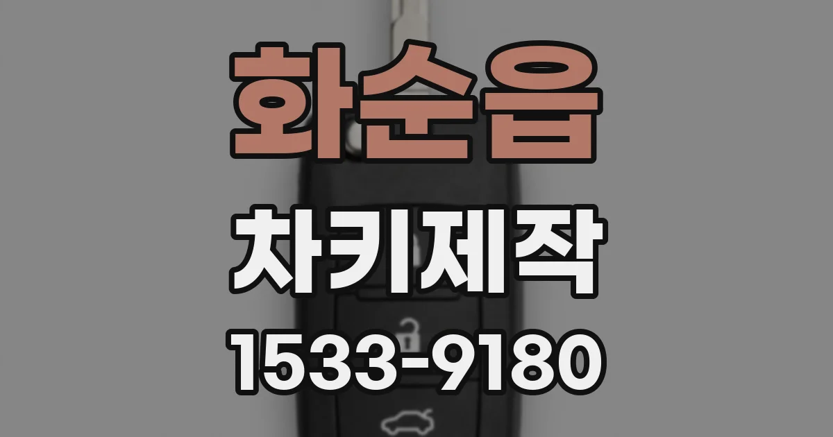 화순읍 차키제작
