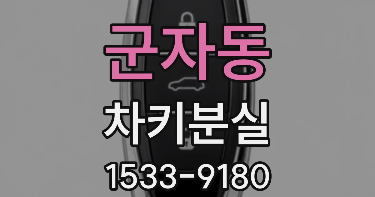 군자동 차키분실