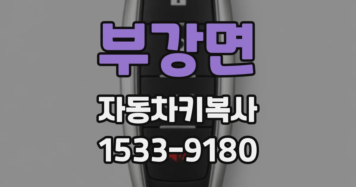 부강면 자동차키복사