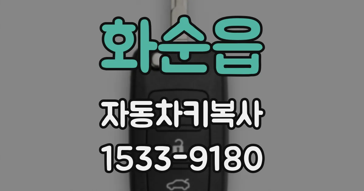 화순읍 자동차키복사