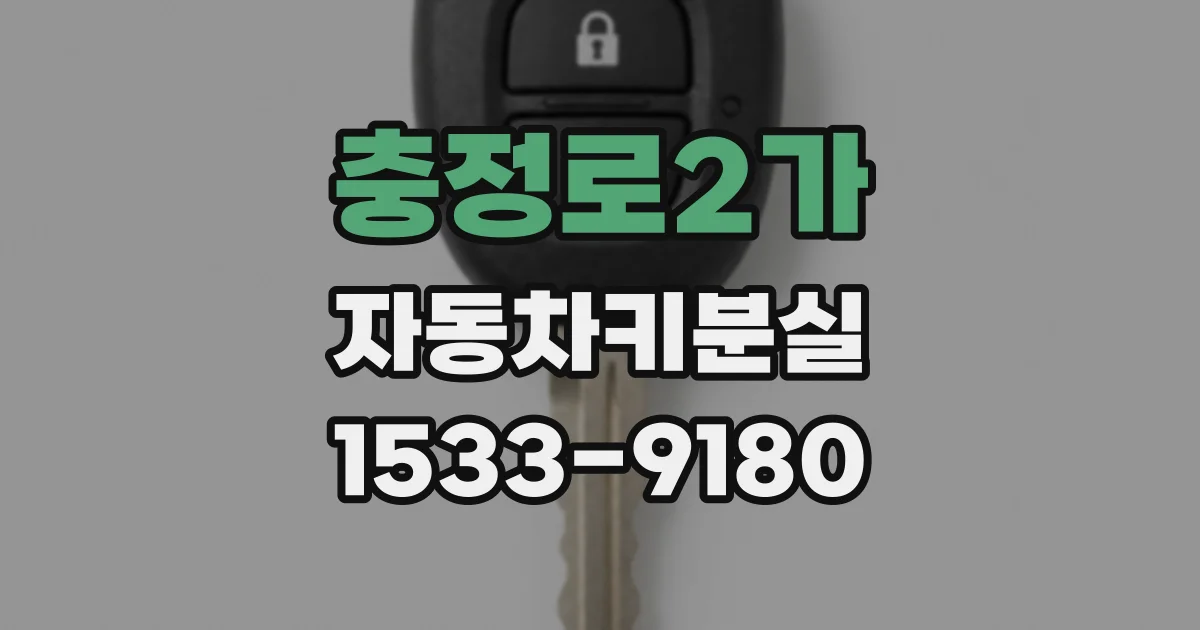 충정로2가 자동차키분실