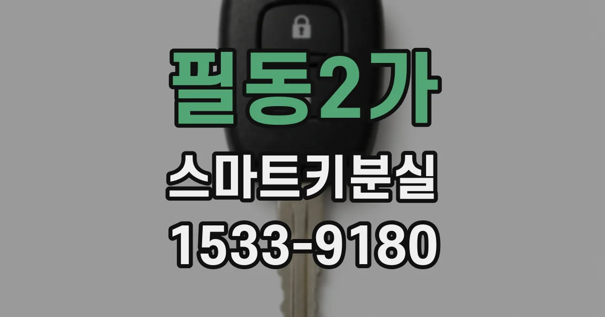 필동2가 스마트키분실
