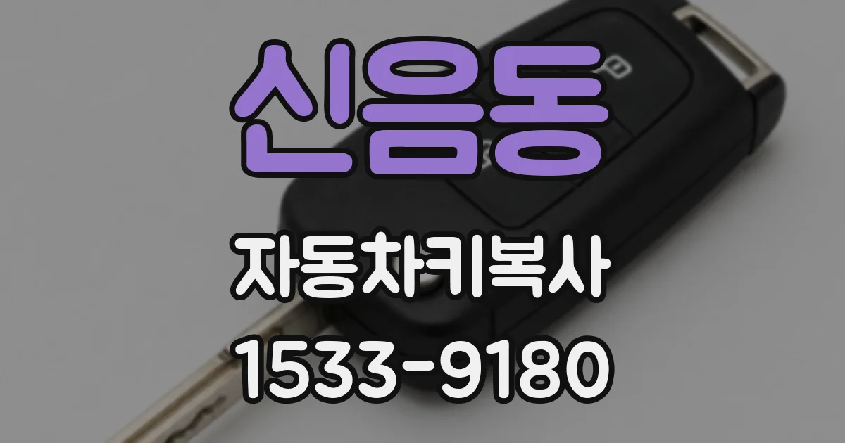 신음동 자동차키복사