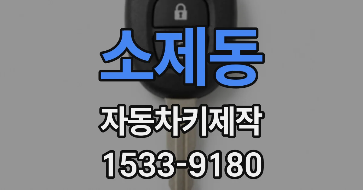 소제동 자동차키제작