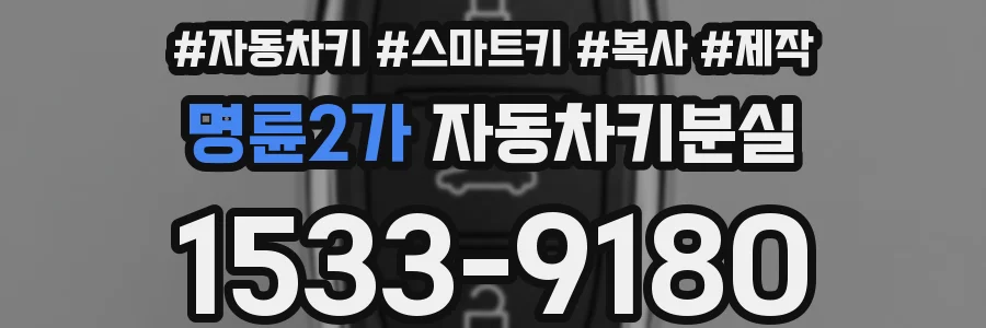 명륜2가 자동차키분실