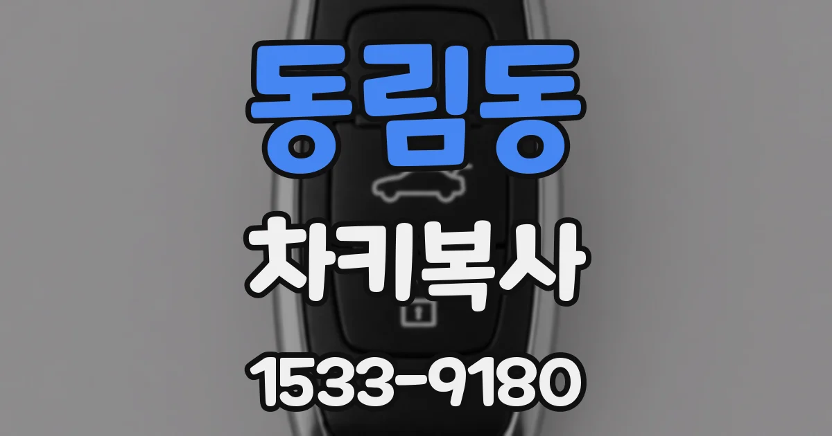 동림동 차키복사