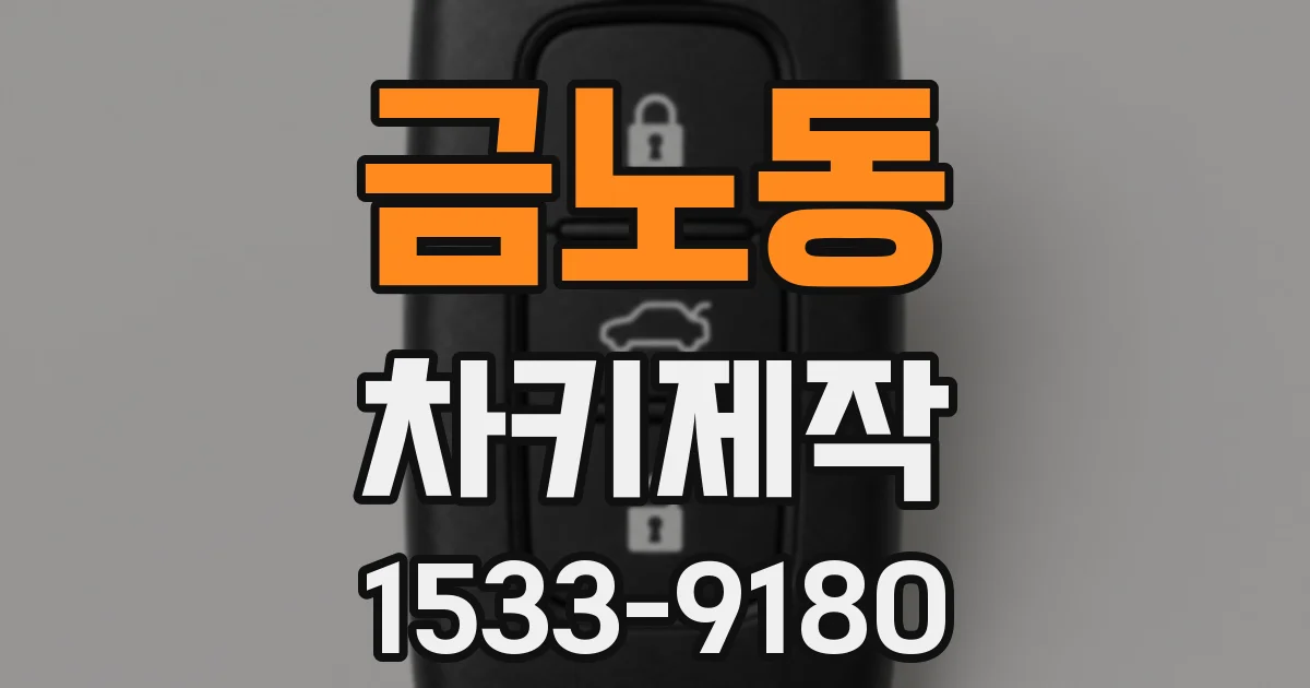 금노동 차키제작