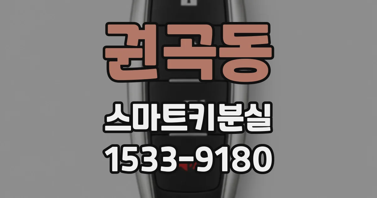 권곡동 스마트키분실