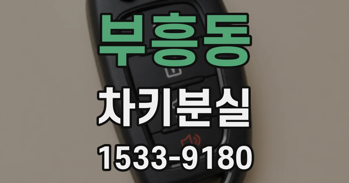 부흥동 차키분실
