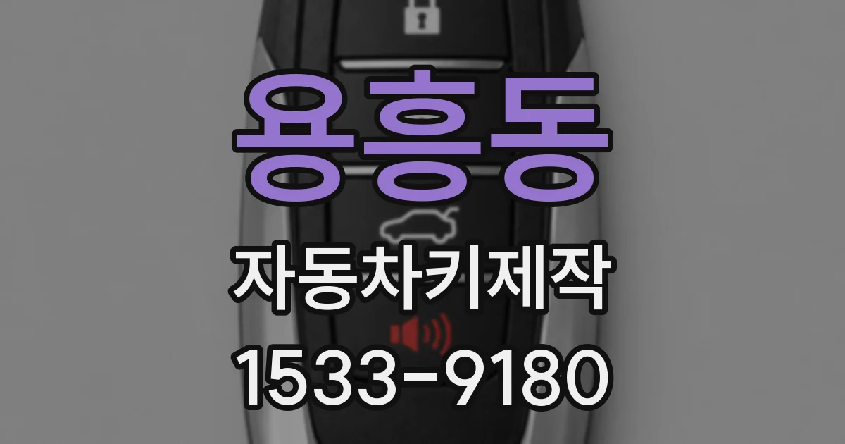 용흥동 자동차키제작