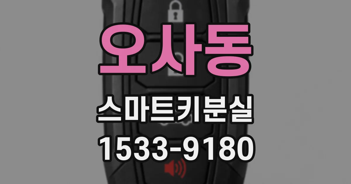 오사동 스마트키분실