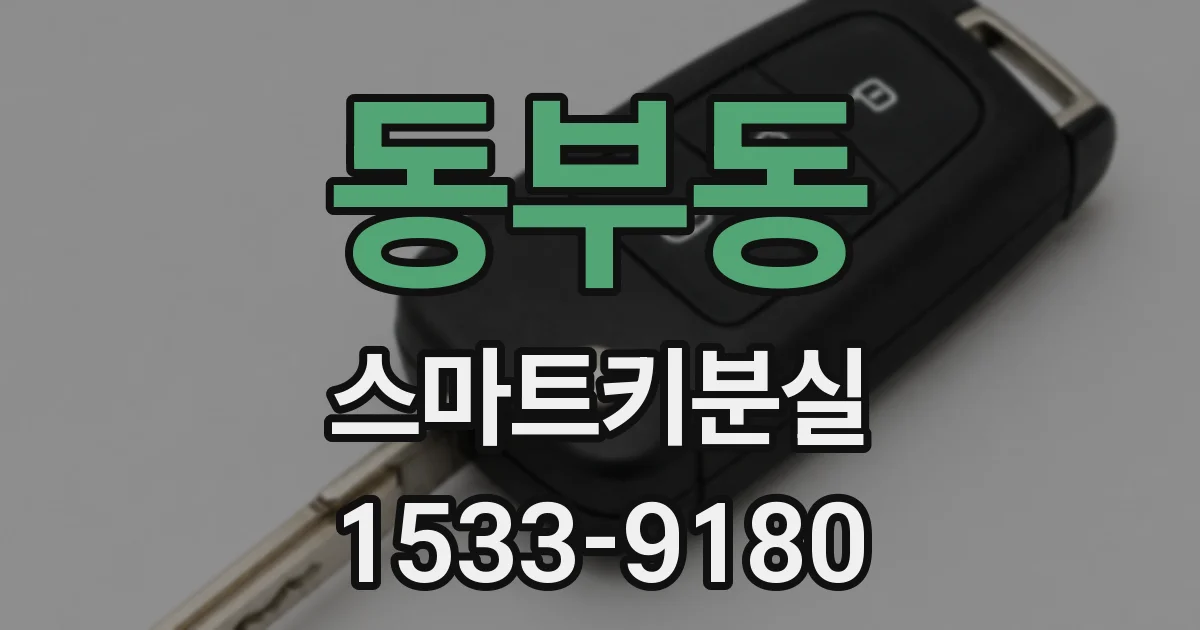 동부동 스마트키분실