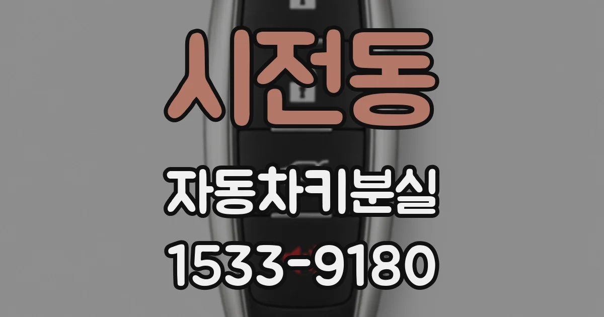 시전동 자동차키분실