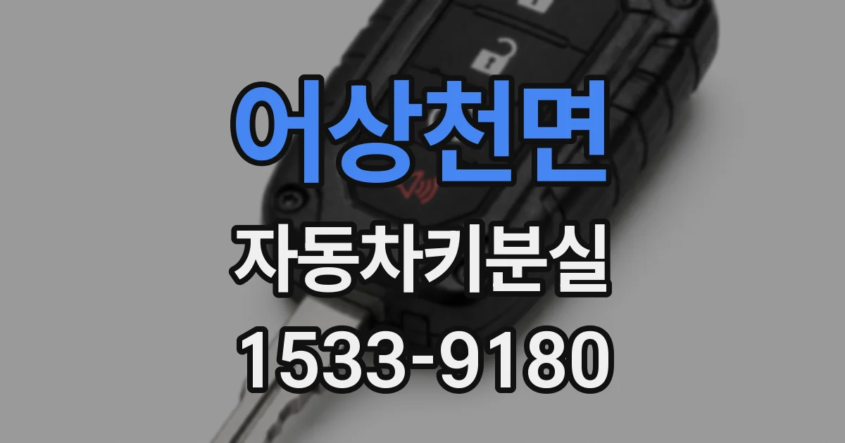 어상천면 자동차키분실