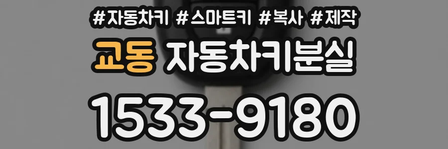 교동 자동차키분실