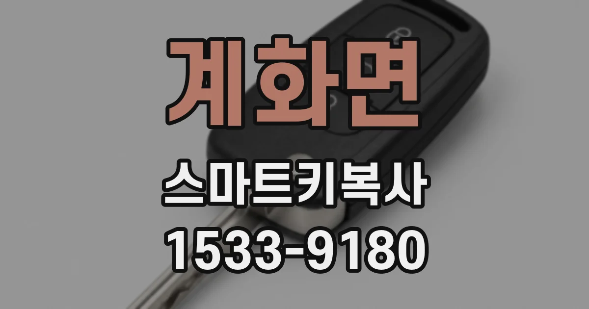 계화면 스마트키복사